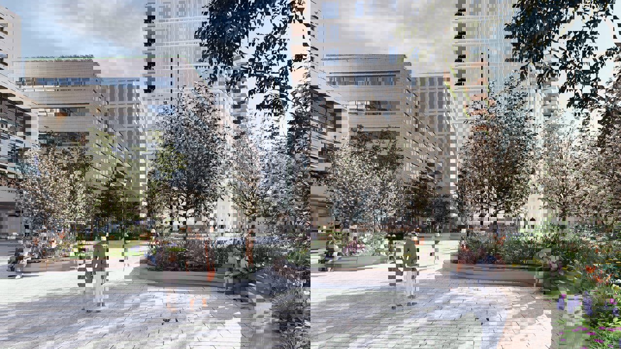 Anleggsarbeidet i Sandvika sentrum