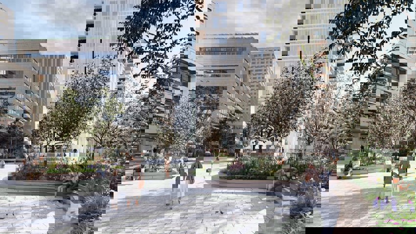 Anleggsarbeidet i Sandvika sentrum